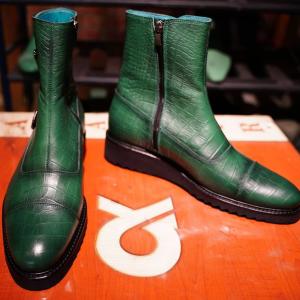 Hakiki Deri El Yapımı Erkek Bot Modeli