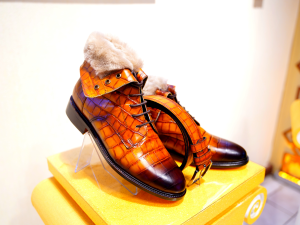 Kroko Kürkü Gerçek Deri Erkek Bot